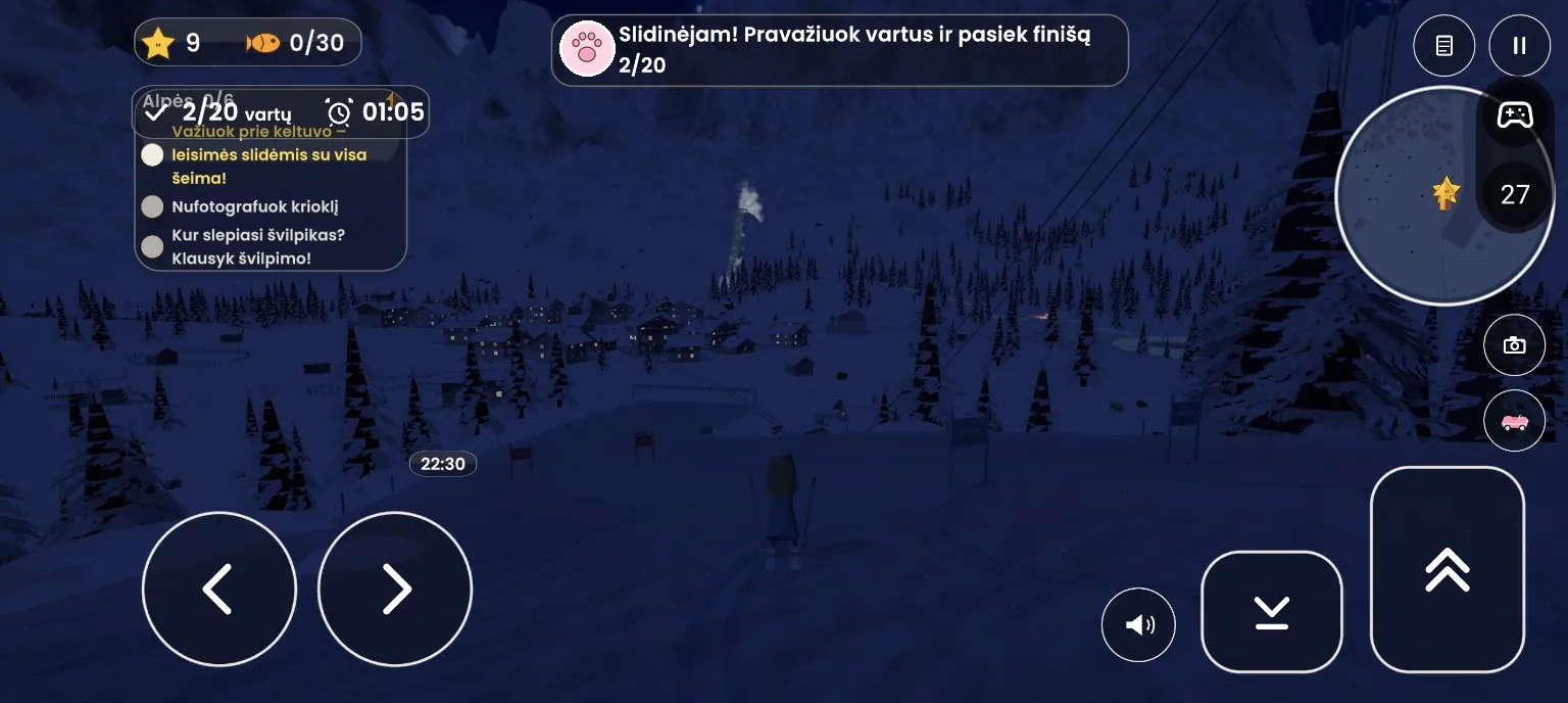 Night skiing in the Alps
