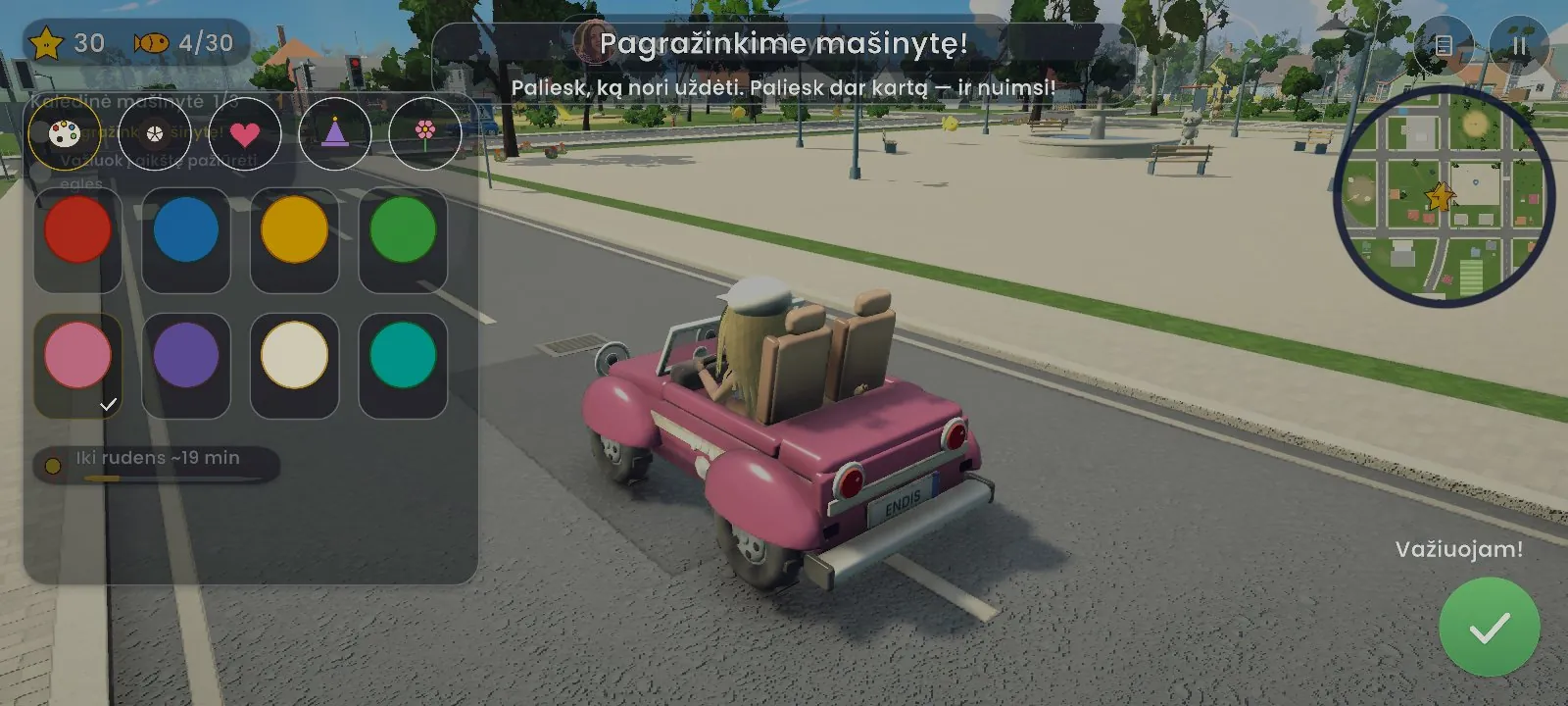 Decorating the car