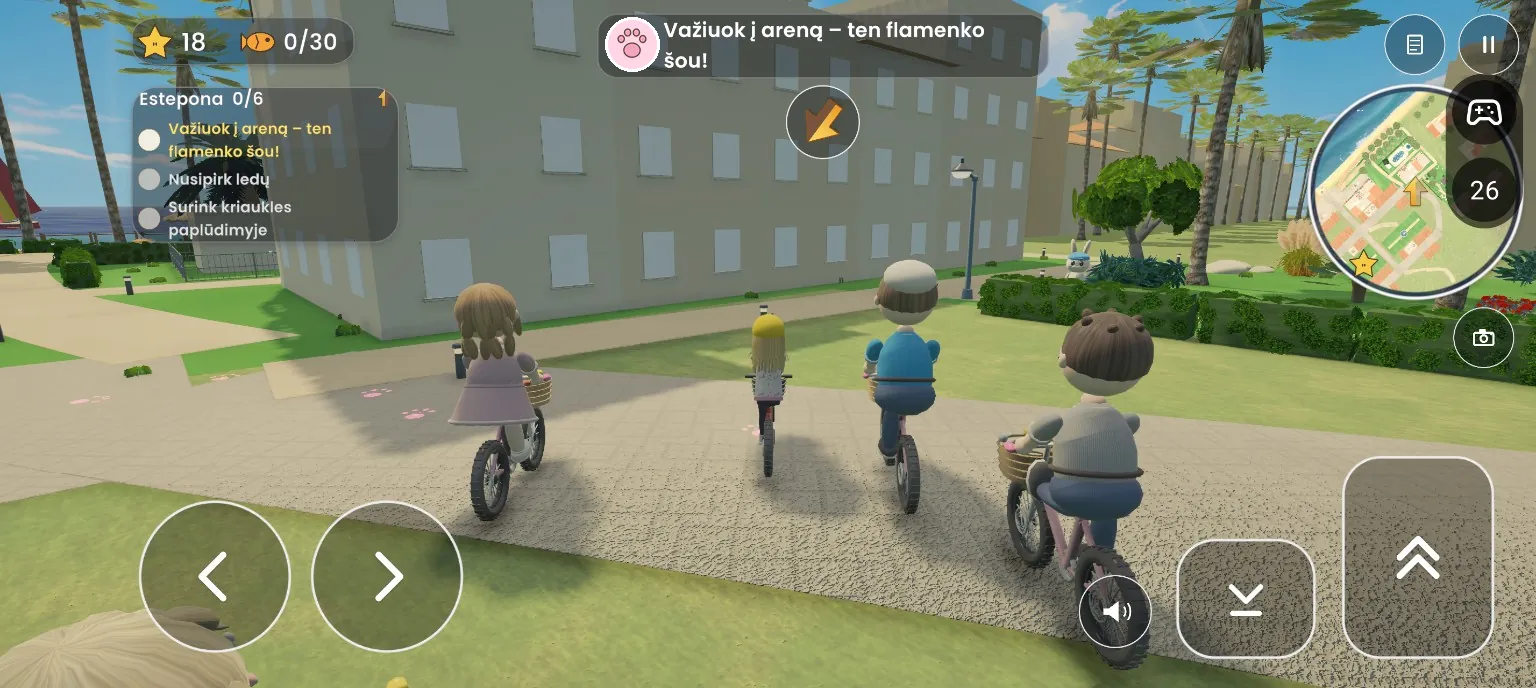 The family cycling in Spain